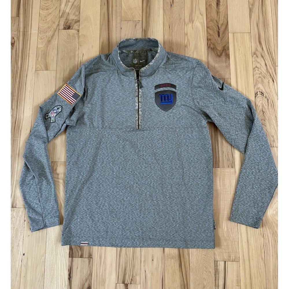 Nike NFL Salute to Service 1/4 Zip Camo On-Field Dri-Fit Pullover Men's Size Med